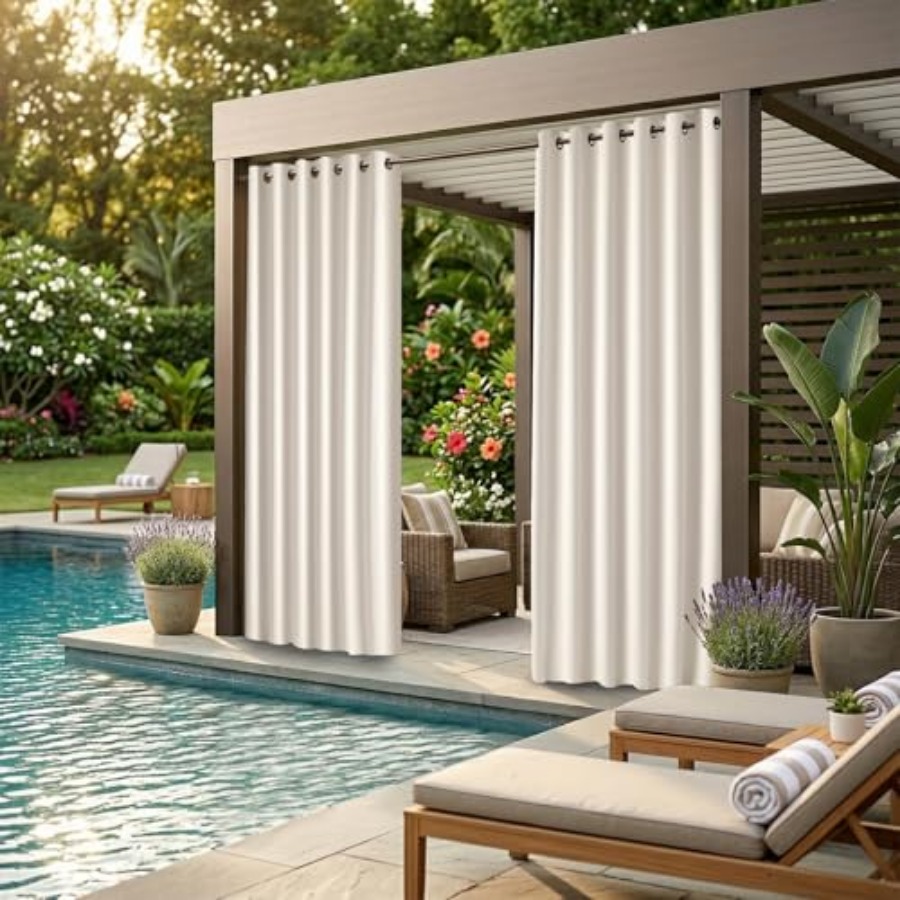 Waterproof Outdoor Curtain W84 - مراجعة Home Decor Curtains وسعره