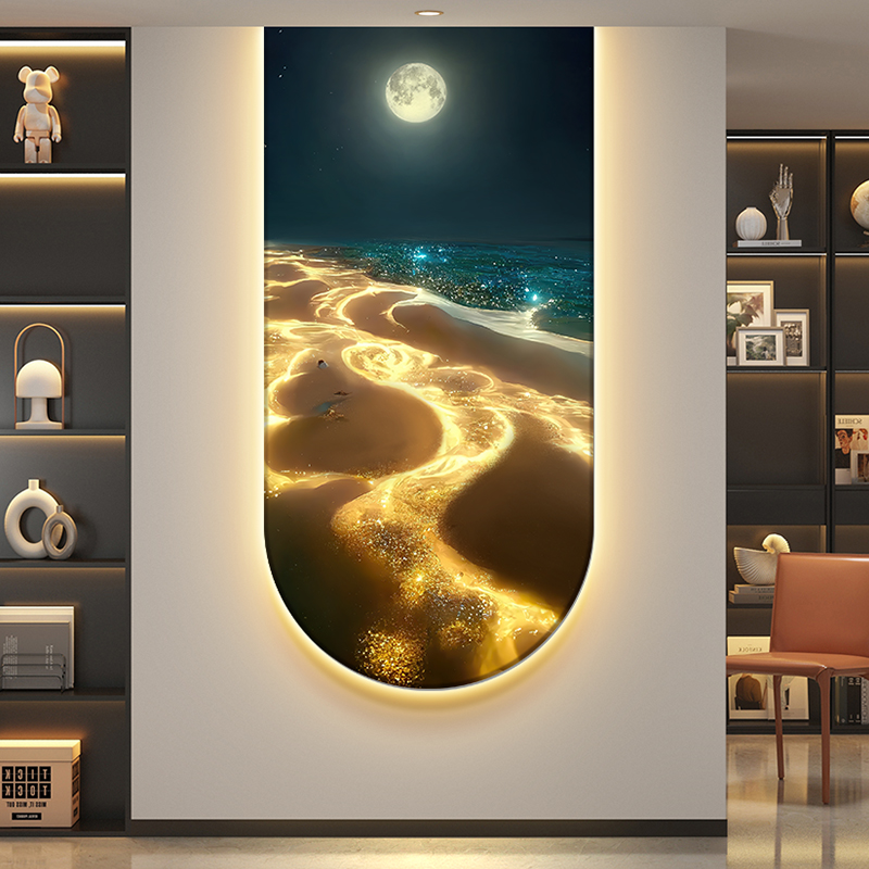 Wave entrance decorative paint - مراجعة Hanging Moon Lamp وسعره