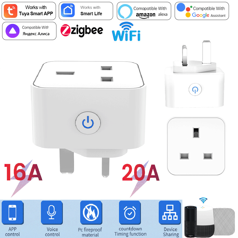 Tuya Smart Socket 16A/20A WiFi - مراجعة Home Decor Uk وسعره