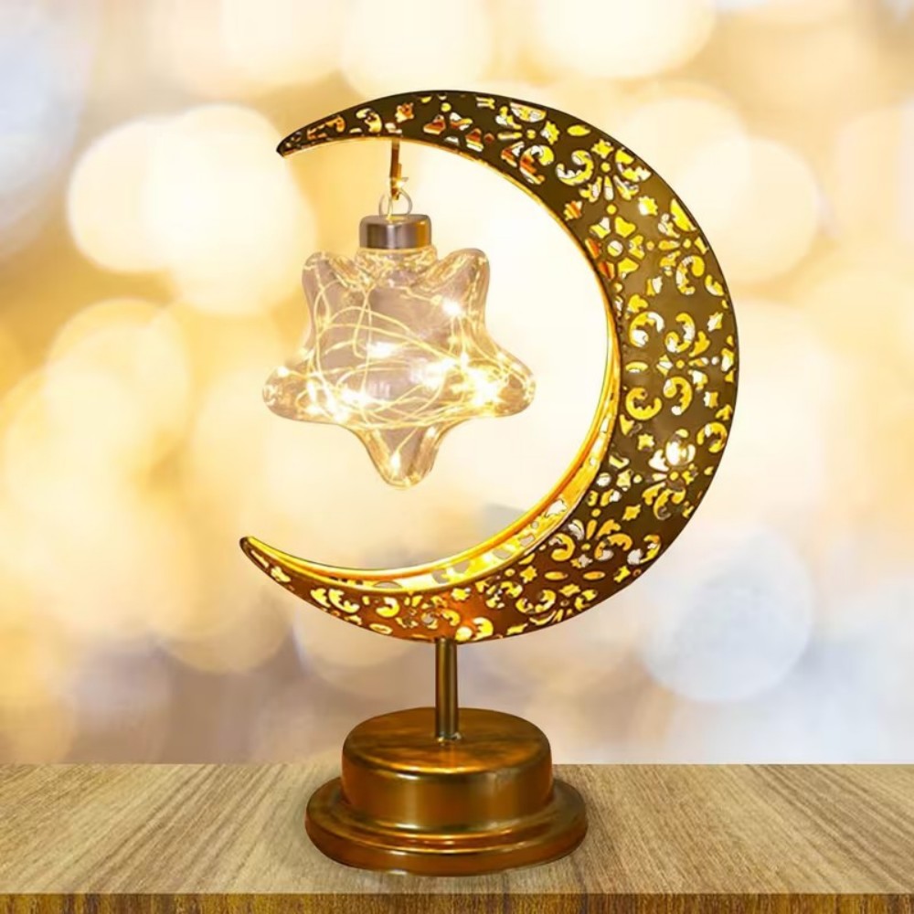 1PC LED hanging star and moon  - مراجعة Hanging Moon Lamp وسعره