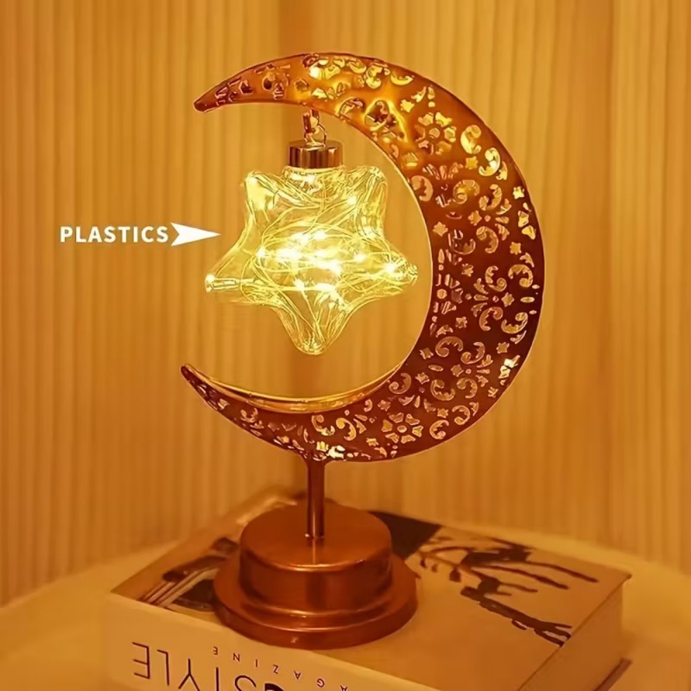 1PC LED hanging star and moon  - مراجعة Hanging Moon Lamp وسعره