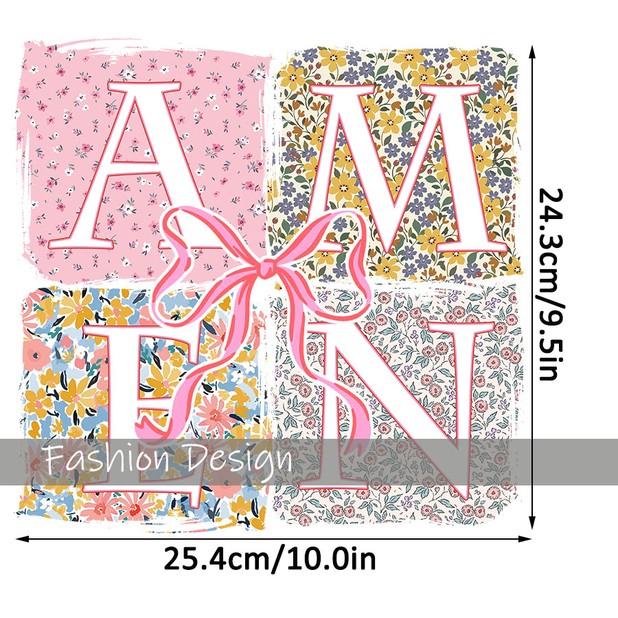 Floral Amen Bible Verses DIY I - مراجعة Decorative Throw Pillow وسعره