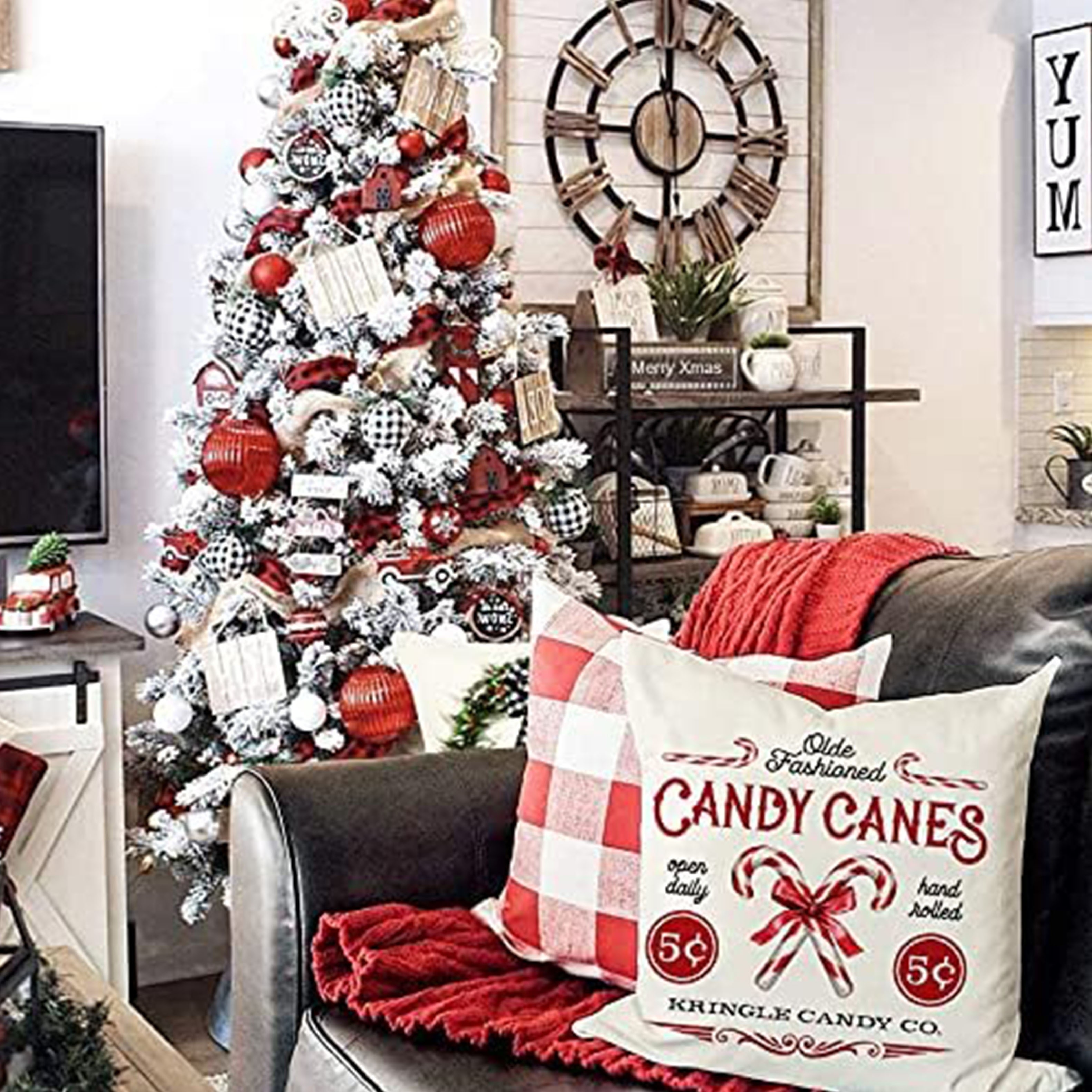 1pc Christmas Season Farmhouse - مراجعة Home Xmas Decor Ideas وسعره