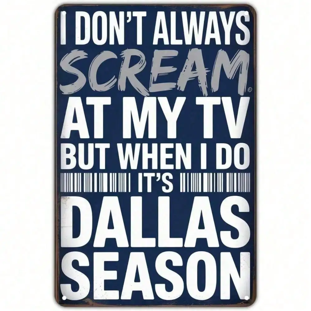 Dallas Cowboys Metal Tin Sign, - مراجعة Home Decor Dallas وسعره