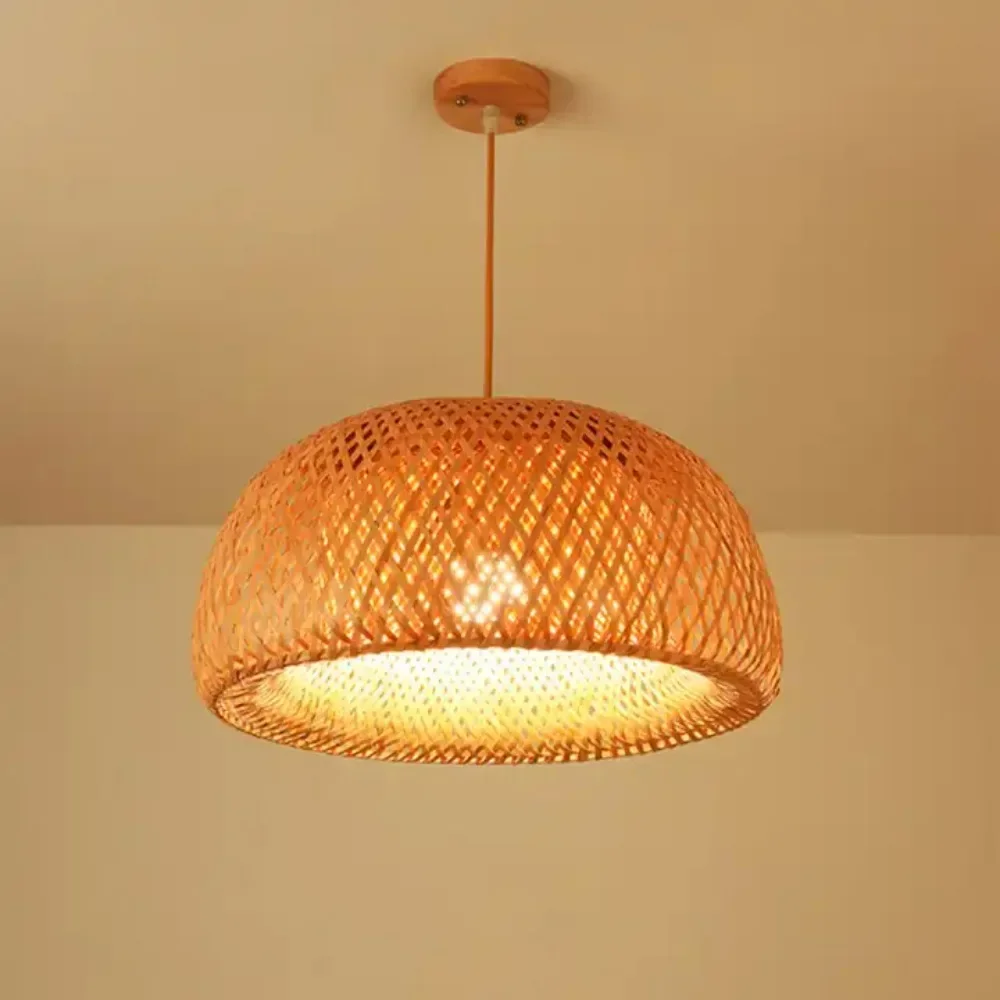 Handmade Wicker Hanging Lamps  - مراجعة Hanging Moon Lamp وسعره