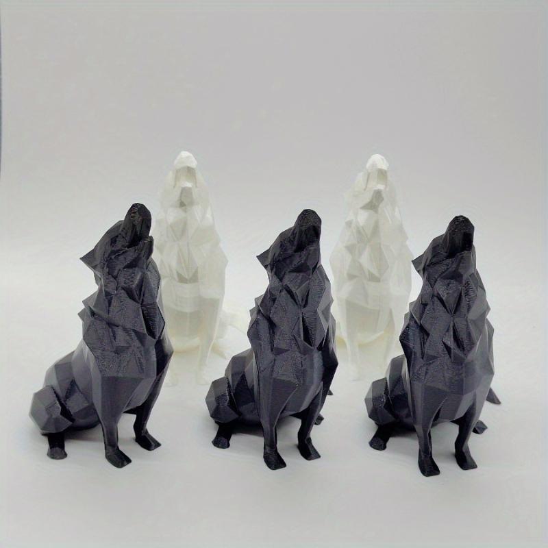 Modern Abstract Geometric Wolf - مراجعة Abstract Sculpture Resin وسعره