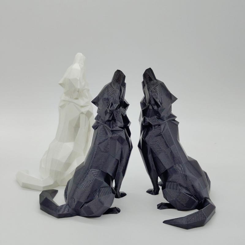 Modern Abstract Geometric Wolf - مراجعة Abstract Sculpture Resin وسعره