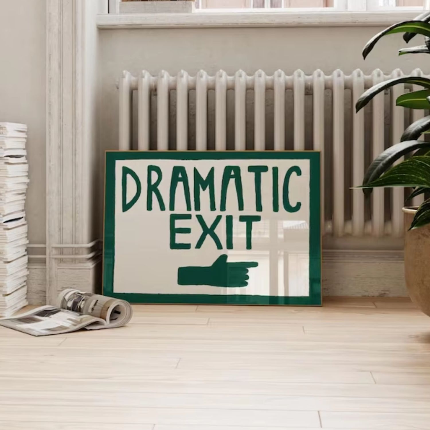 Funny Hallway Print Dark Green - مراجعة Home Decor Green وسعره