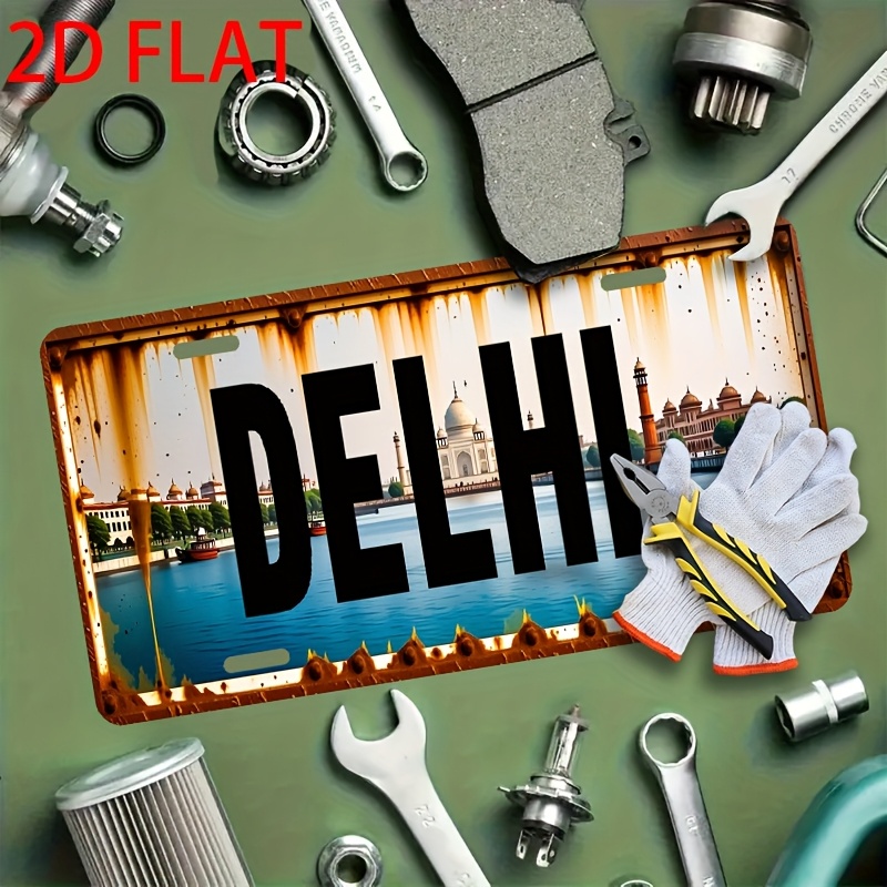 Tin Sign - Delhi India Citysca - مراجعة Home Decor Delhi وسعره