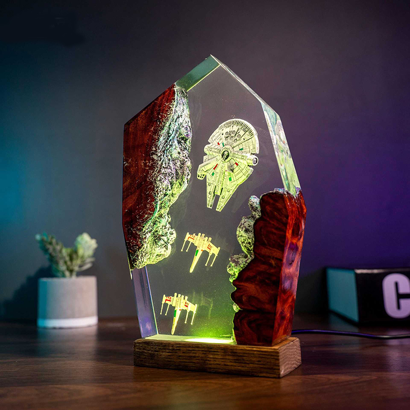 Table Resin Lamp Universe War  - مراجعة Home Decor Collection وسعره