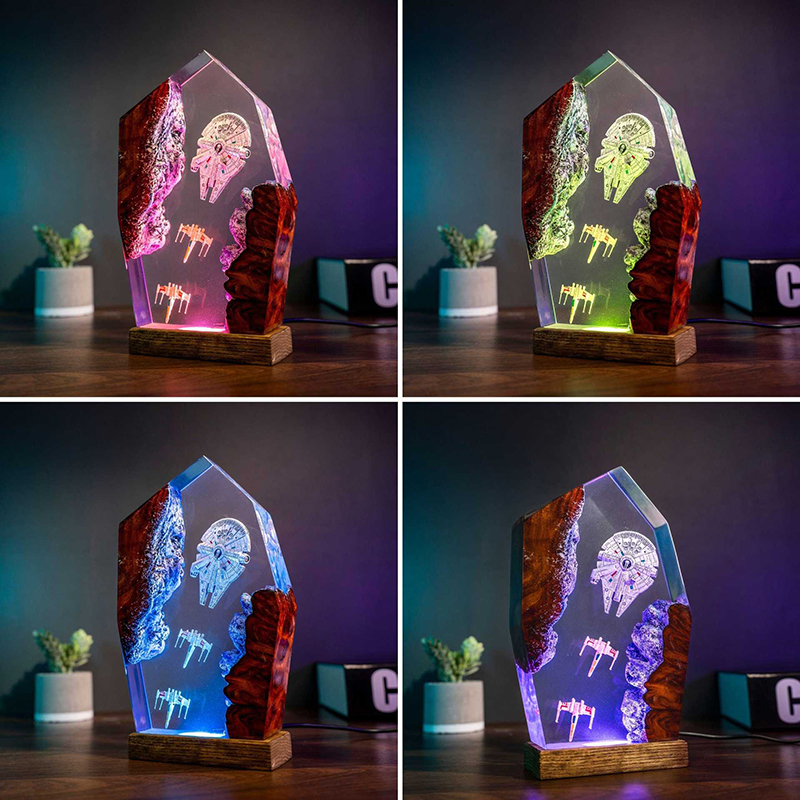 Table Resin Lamp Universe War  - مراجعة Home Decor Collection وسعره