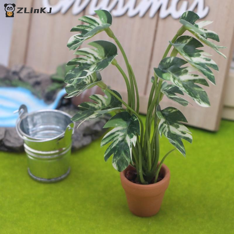 ▶1Pcs 1:12 Dollhouse Simulatio - مراجعة Home Decor Green وسعره