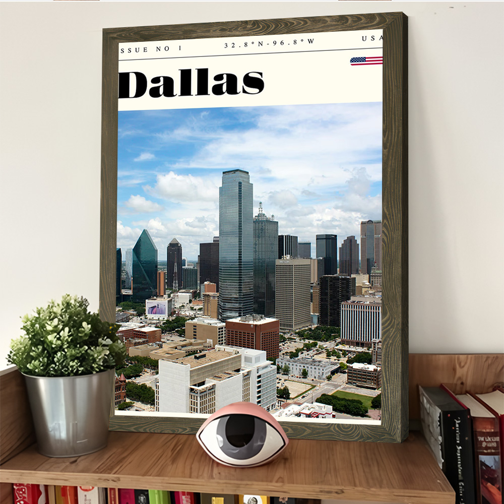 Dallas Texas Travel Printing P - مراجعة Home Decor Dallas وسعره