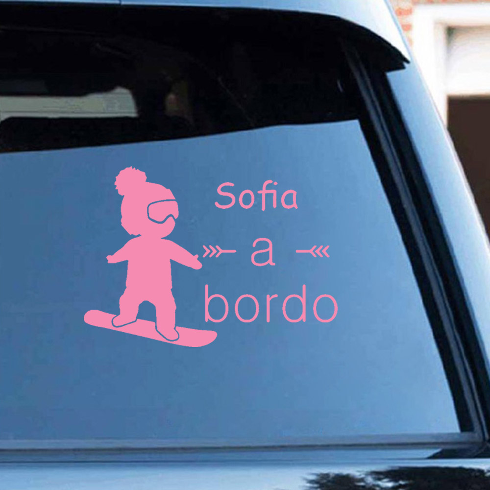 1pc Vinyl baby a bordo colorfu - مراجعة Home Decor Com وسعره