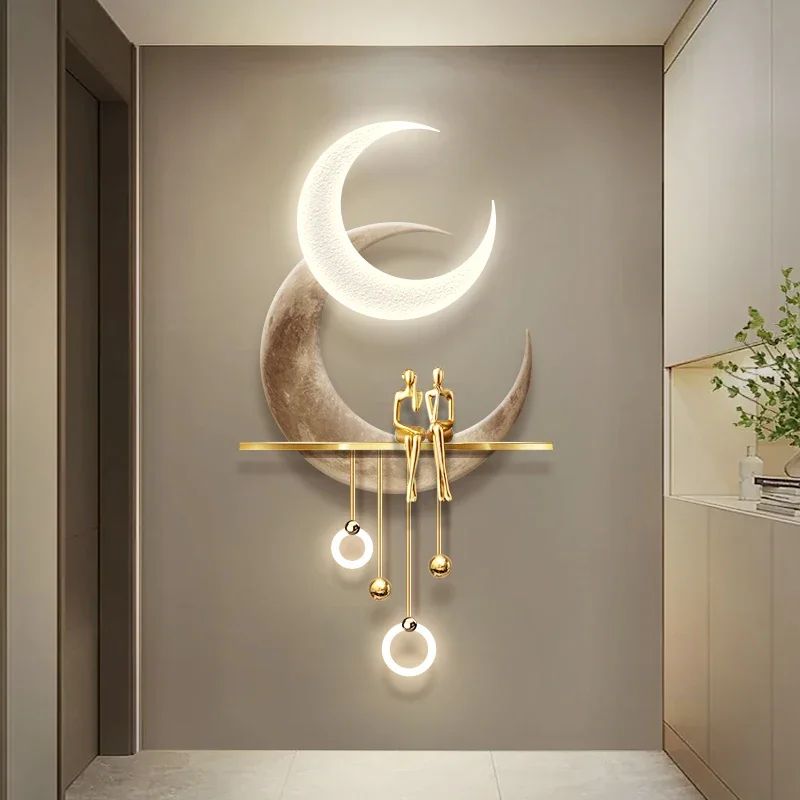 AAHigh-level Entrance Decorati - مراجعة Hanging Moon Lamp وسعره