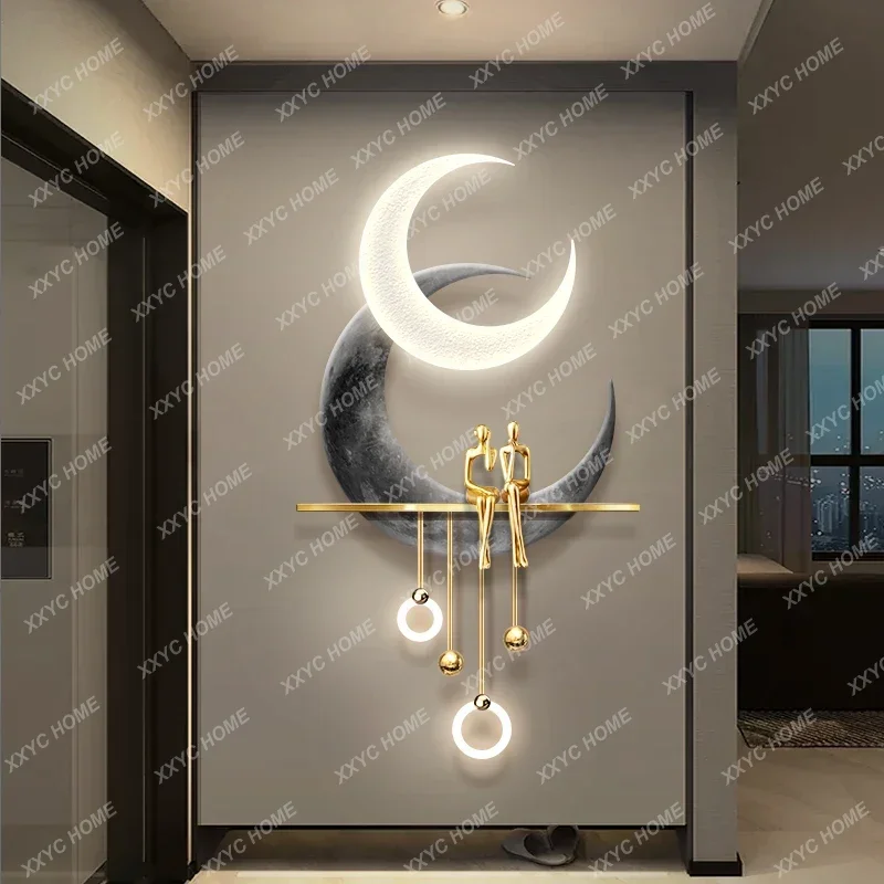 AAHigh-level Entrance Decorati - مراجعة Hanging Moon Lamp وسعره