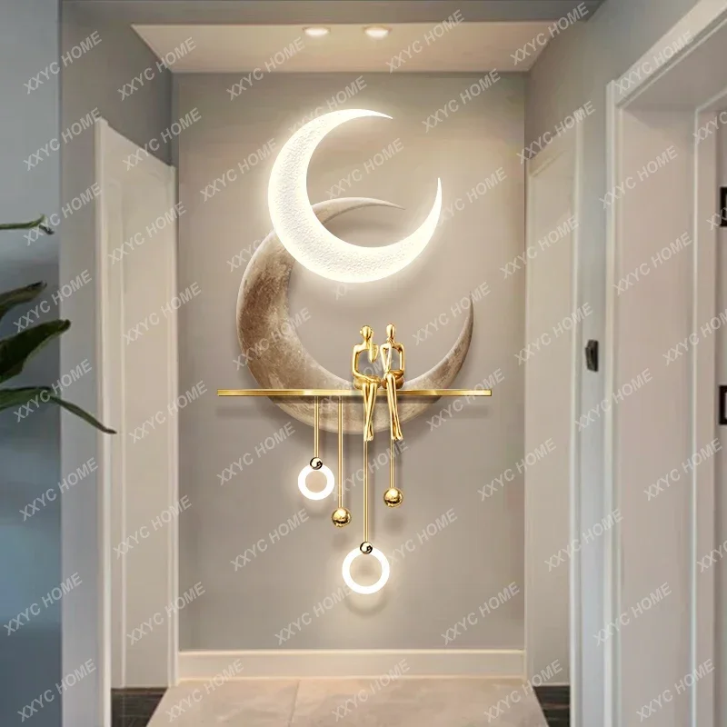 AAHigh-level Entrance Decorati - مراجعة Hanging Moon Lamp وسعره