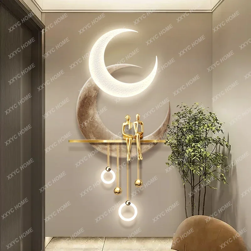 AAHigh-level Entrance Decorati - مراجعة Hanging Moon Lamp وسعره