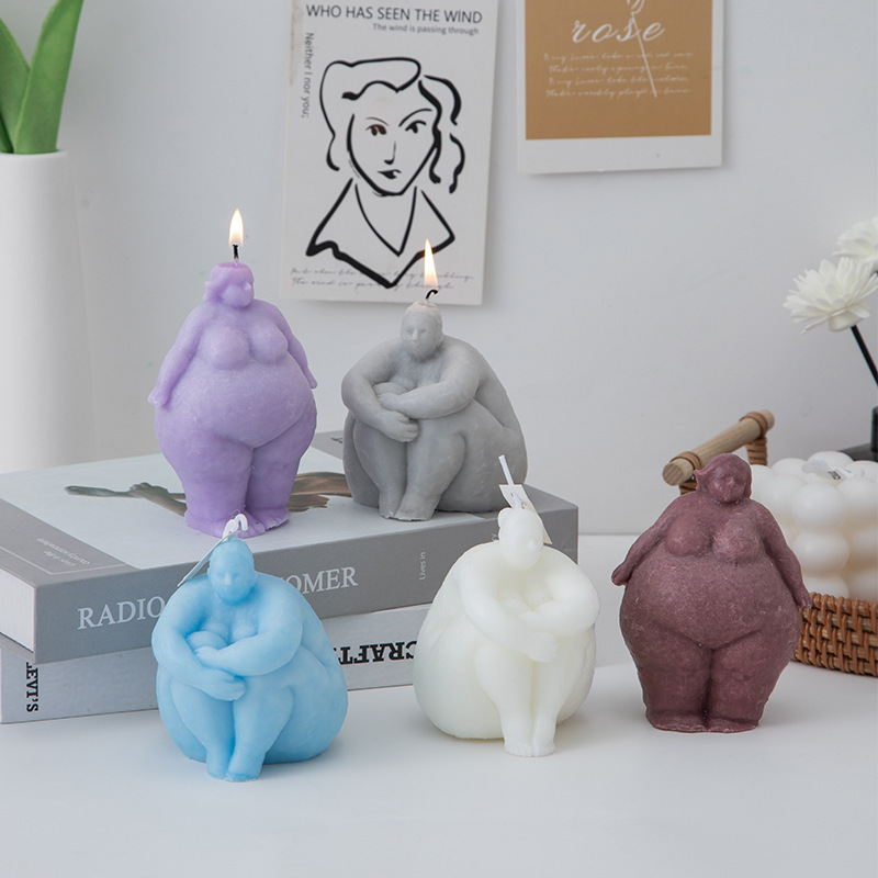 3D Fat Woman/man Portrait Cand - مراجعة Abstract Sculpture Resin وسعره