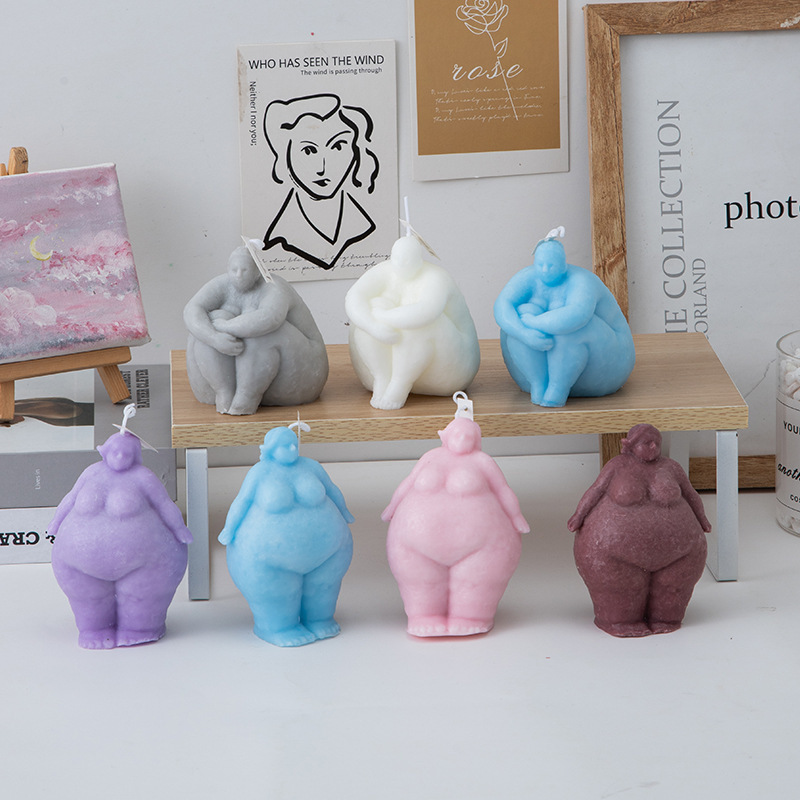 3D Fat Woman/man Portrait Cand - مراجعة Abstract Sculpture Resin وسعره