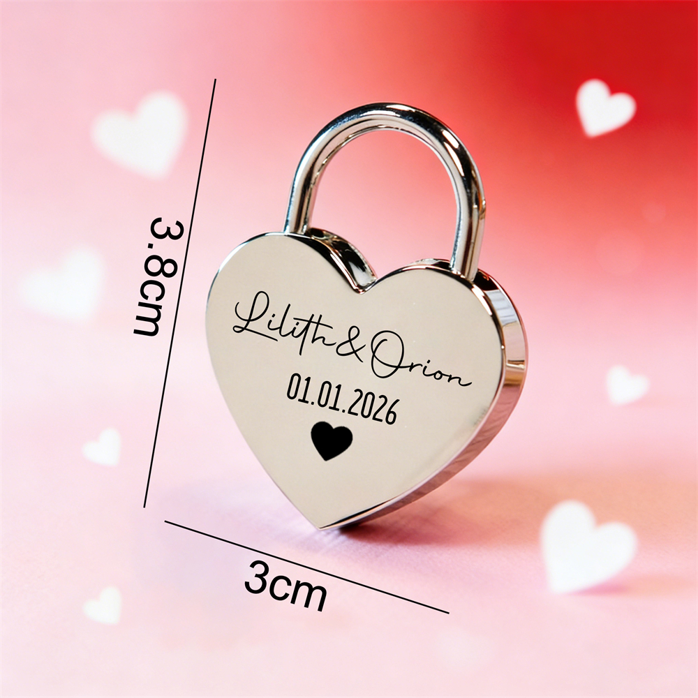 Custom Name Heart-Shaped Padlo - مراجعة Home Decor Com وسعره