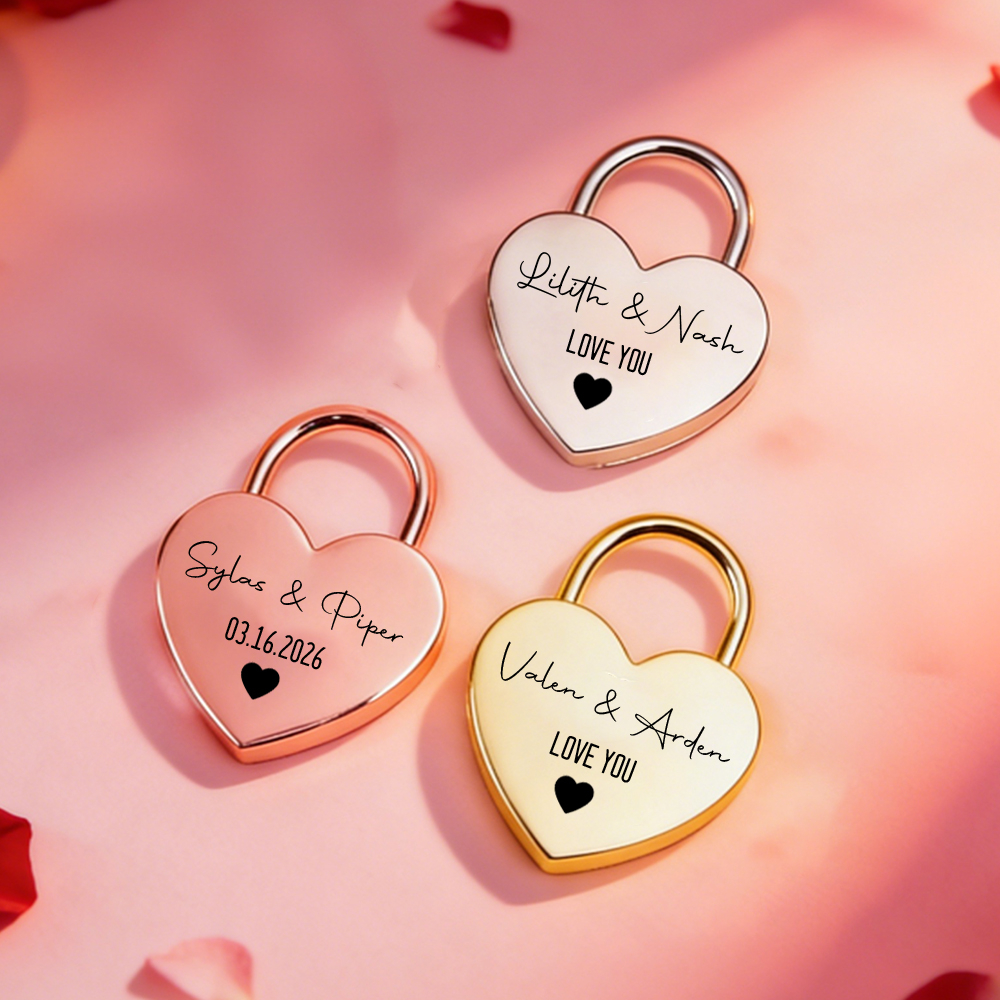 Custom Name Heart-Shaped Padlo - مراجعة Home Decor Com وسعره