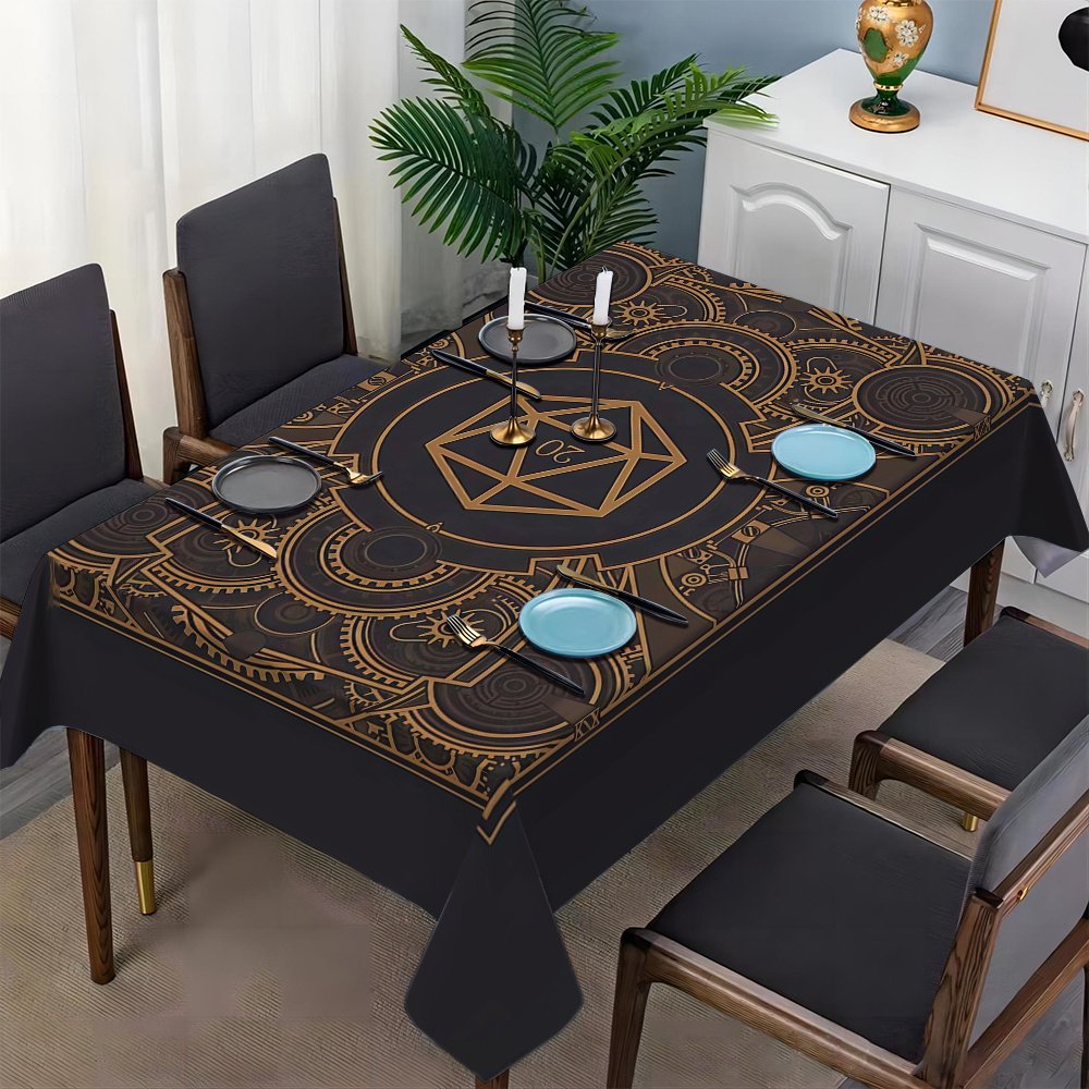 Steampunk Black Golden Gear Pa - مراجعة Home Decor Room وسعره