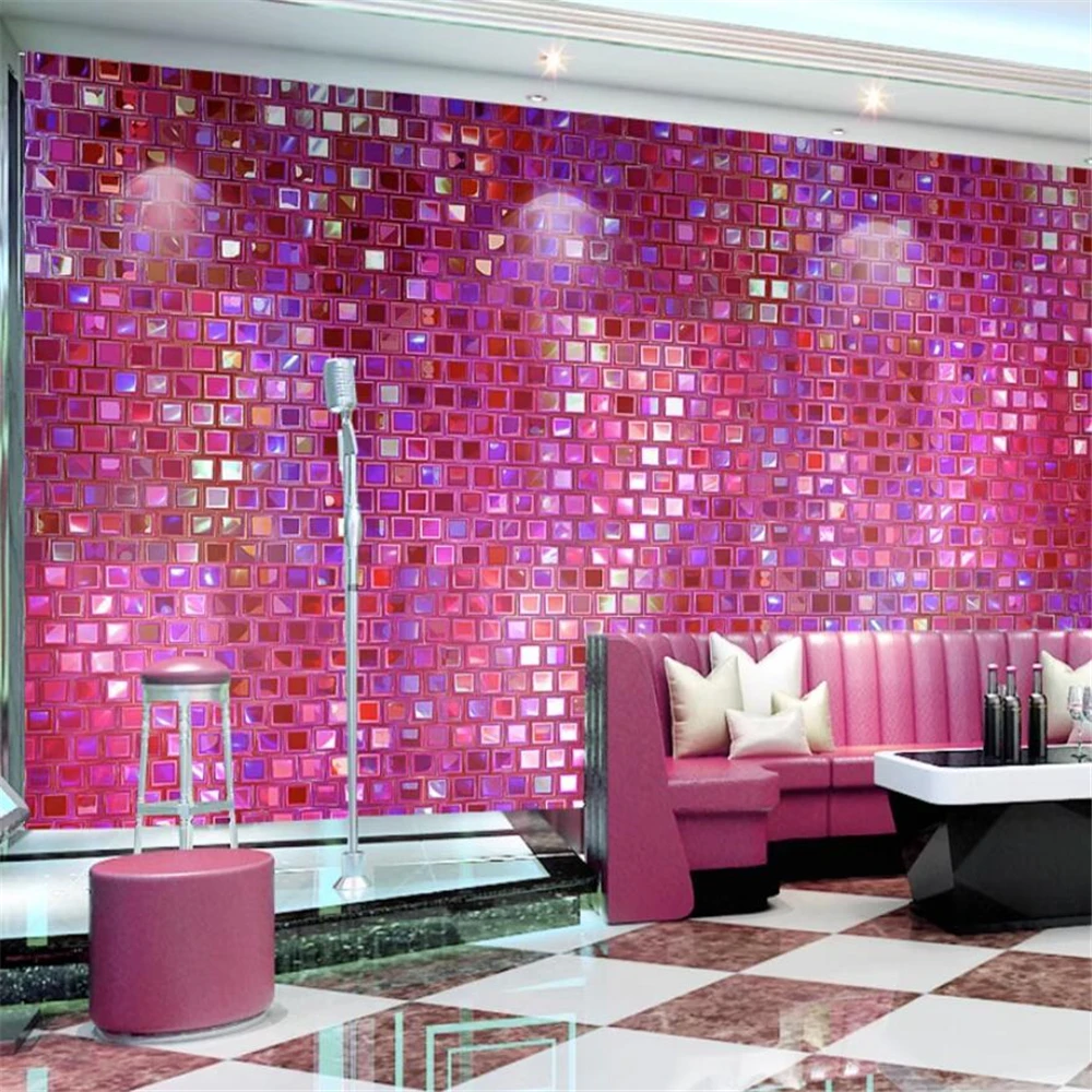 Custom Colored mosaic wallpape - مراجعة Home Decor Online Shopping وسعره