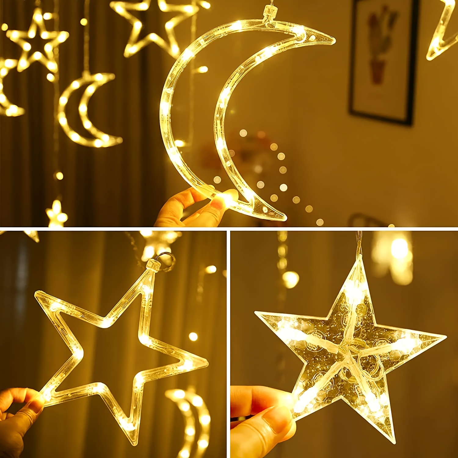 3.5M Solar Battery Powered Sta - مراجعة Hanging Moon Lamp وسعره