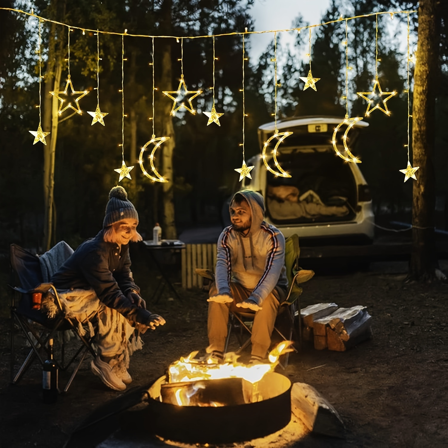 3.5M Solar Battery Powered Sta - مراجعة Hanging Moon Lamp وسعره