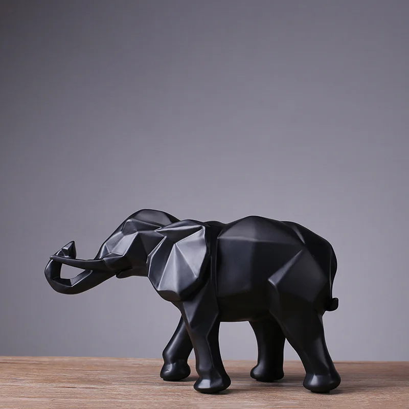 Creative Resin Black Elephant  - مراجعة Abstract Sculpture Resin وسعره