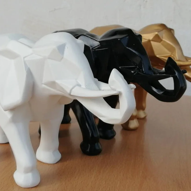 Creative Resin Black Elephant  - مراجعة Abstract Sculpture Resin وسعره