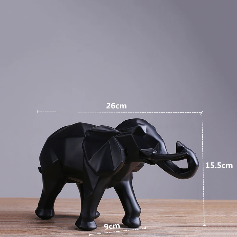 Creative Resin Black Elephant  - مراجعة Abstract Sculpture Resin وسعره
