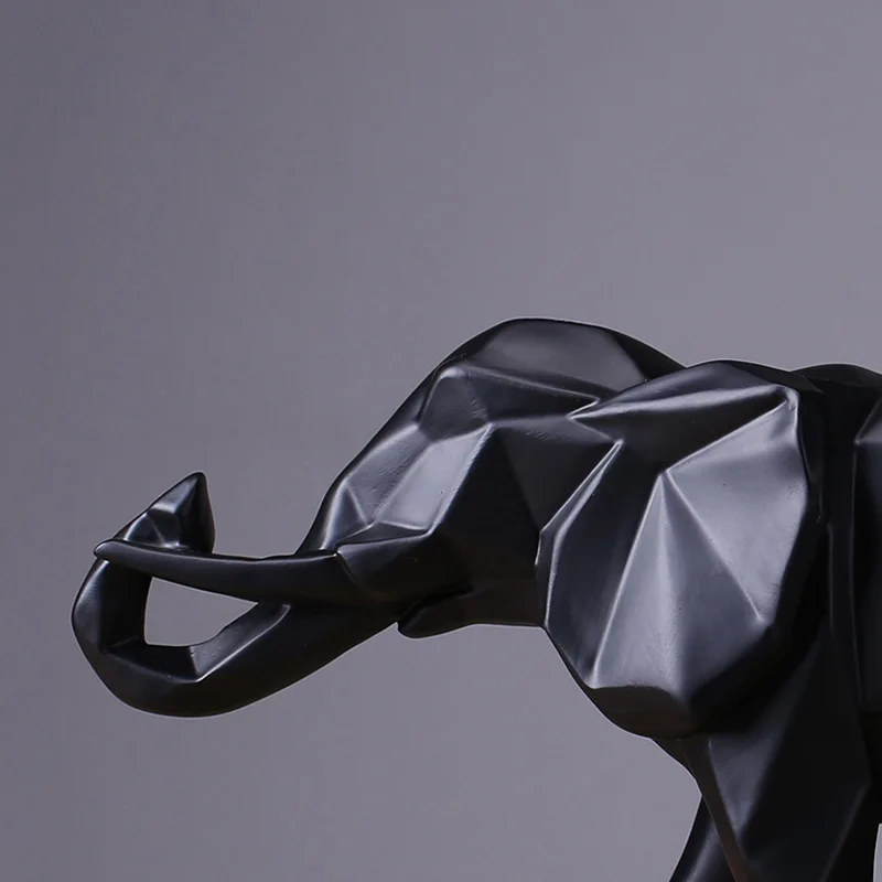 Creative Resin Black Elephant  - مراجعة Abstract Sculpture Resin وسعره