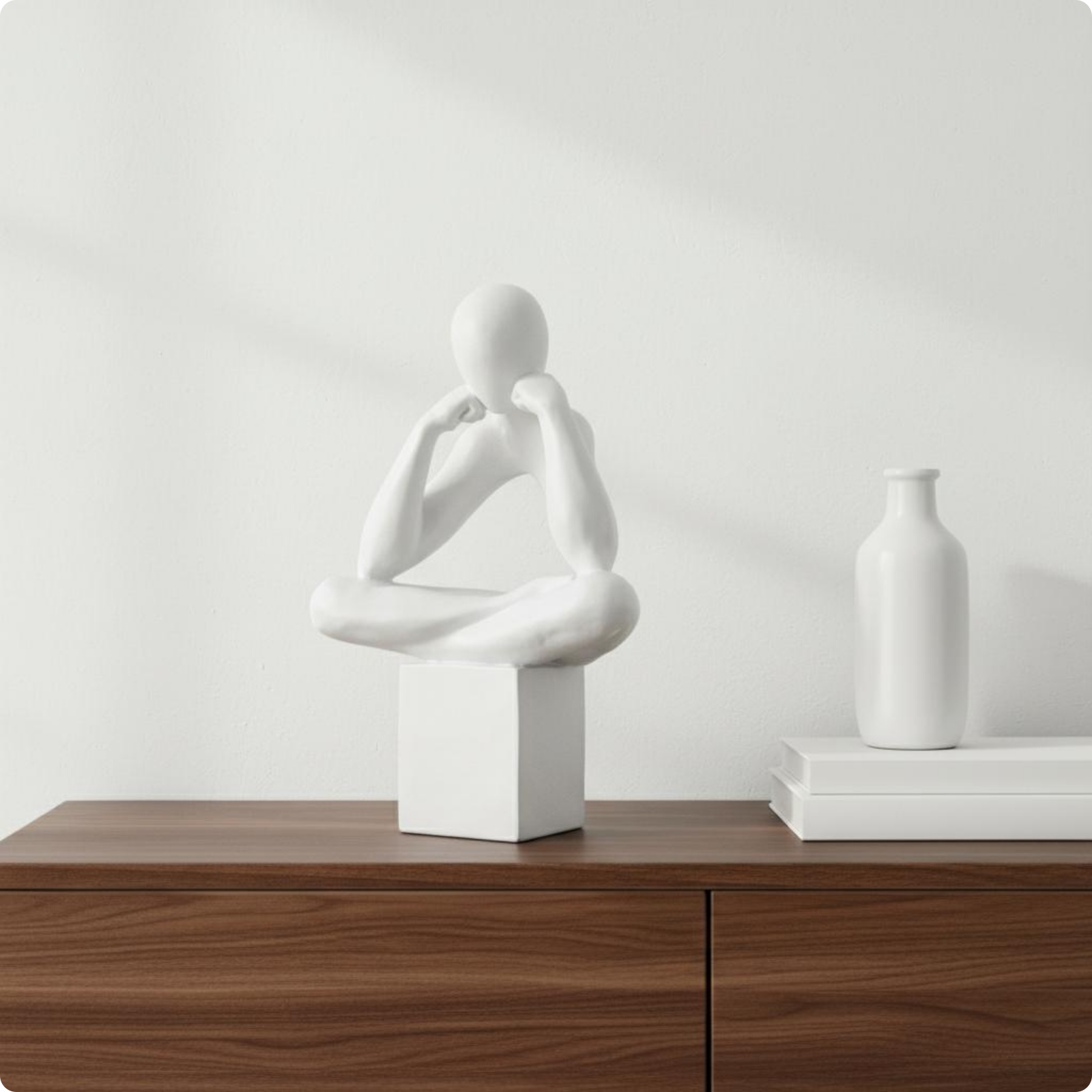 Thinker Statue Modern Minimali - مراجعة Abstract Sculpture Resin وسعره
