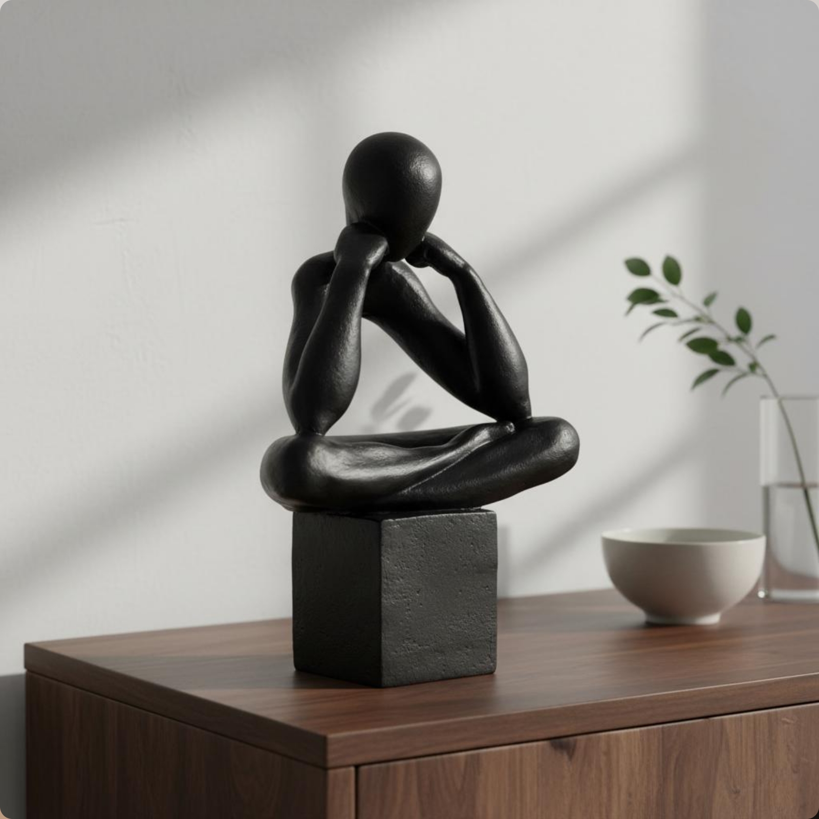 Thinker Statue Modern Minimali - مراجعة Abstract Sculpture Resin وسعره