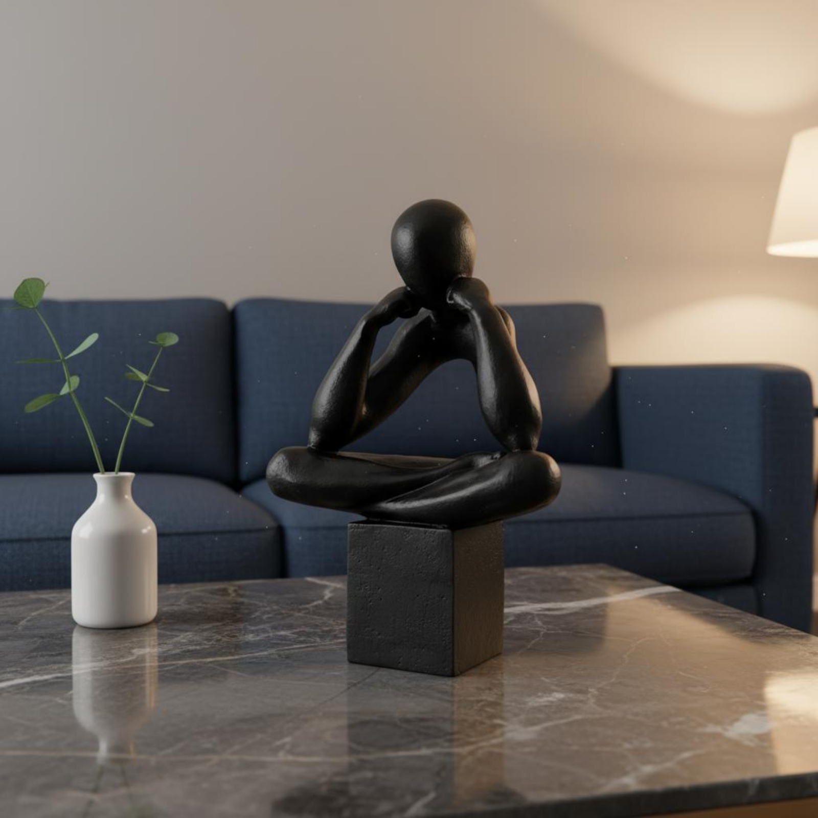 Thinker Statue Modern Minimali - مراجعة Abstract Sculpture Resin وسعره