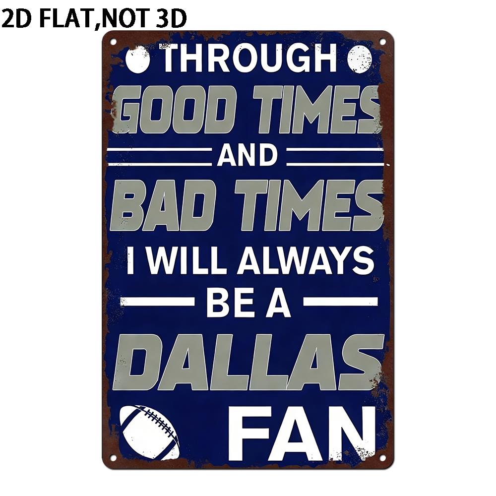 2D Flat Dallas Metal Sign, 8x1 - مراجعة Home Decor Dallas وسعره