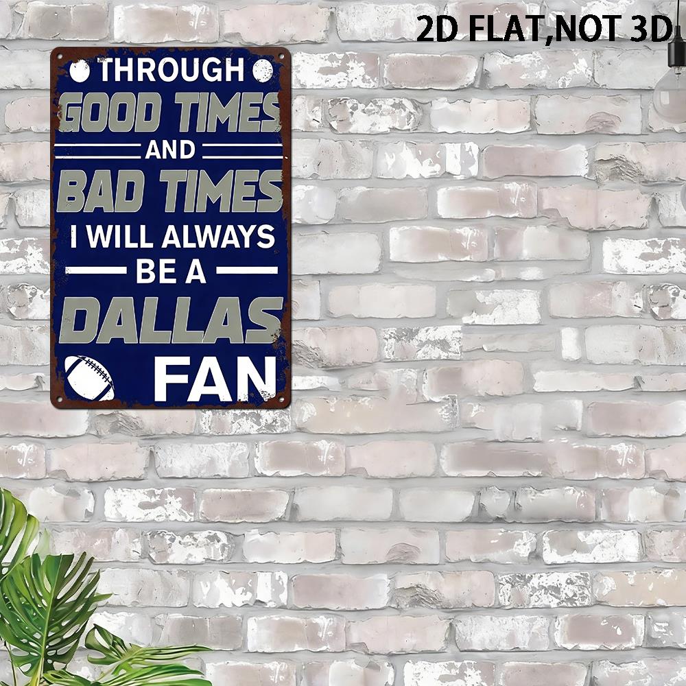 2D Flat Dallas Metal Sign, 8x1 - مراجعة Home Decor Dallas وسعره