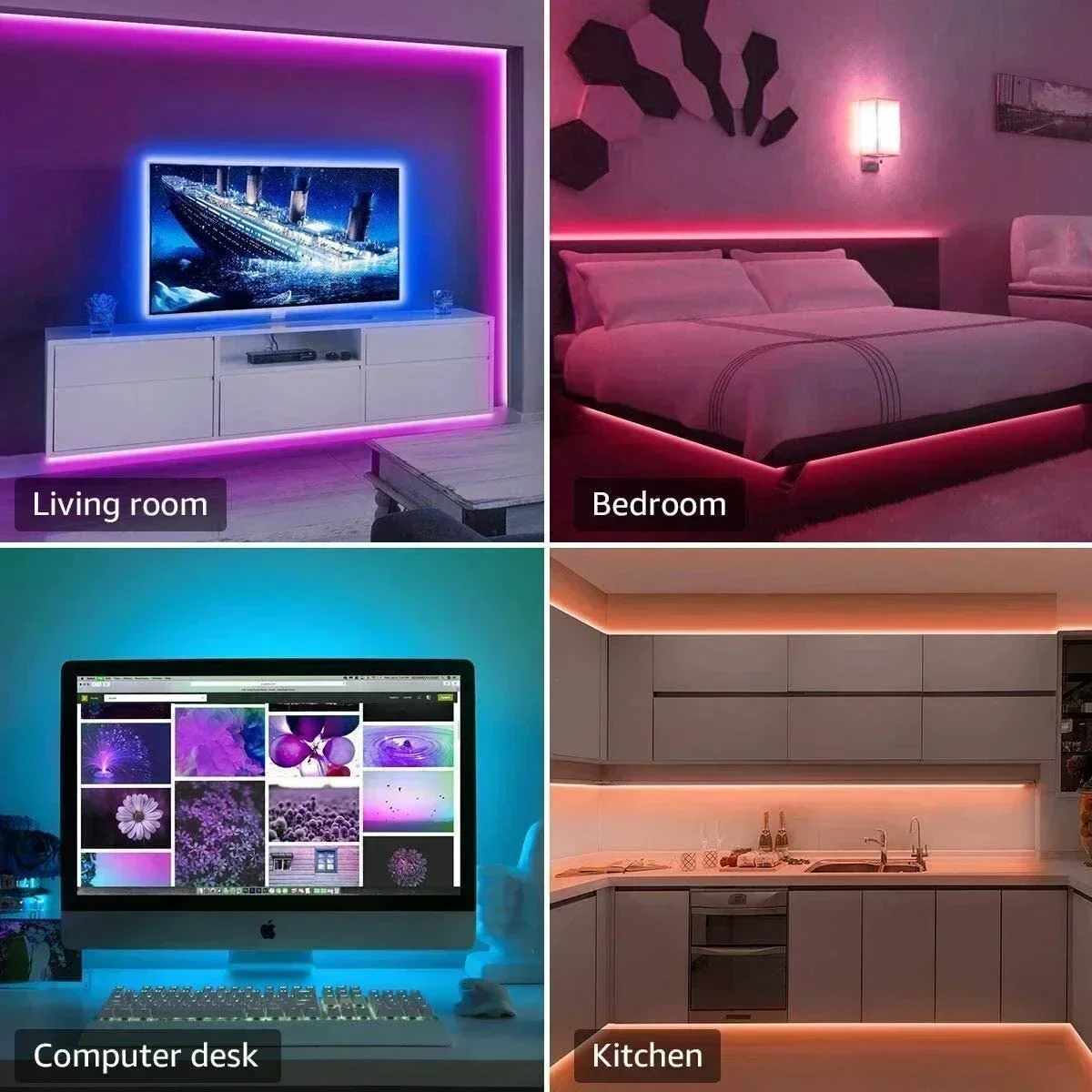 Smart RGB LED Gaming Light Str - مراجعة Led Strip Lights وسعره