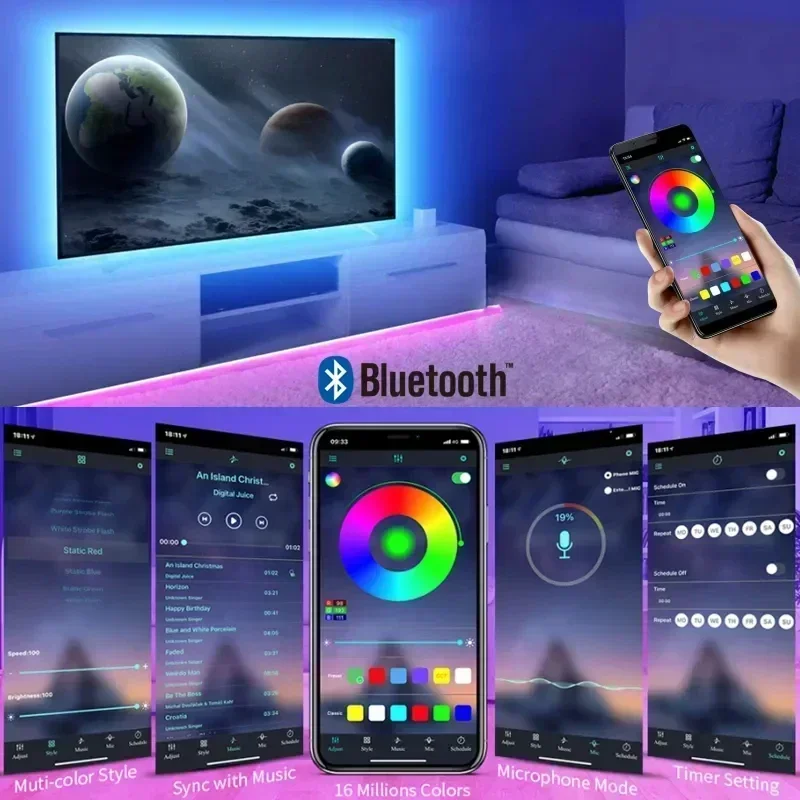 Smart RGB LED Gaming Light Str - مراجعة Led Strip Lights وسعره