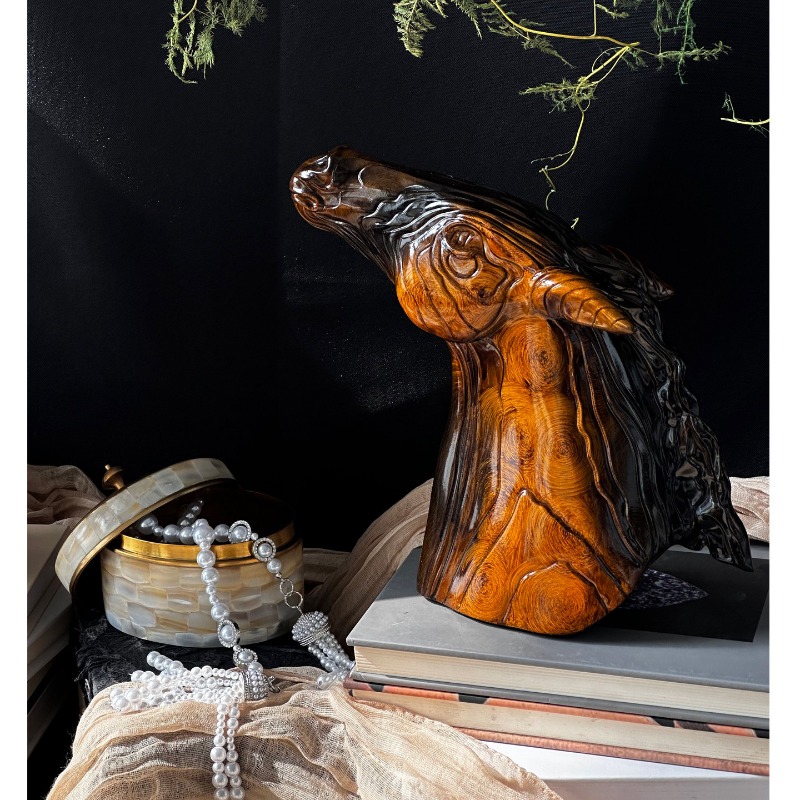 Vintage Resin Animal Horse Hea - مراجعة Abstract Sculpture Resin وسعره
