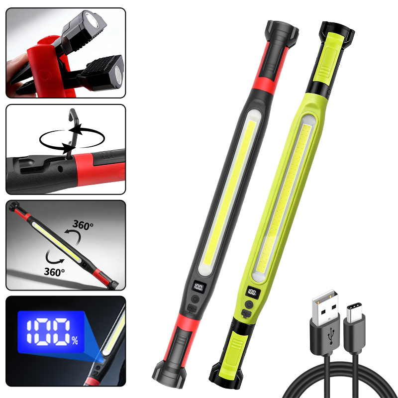 COB Work Light Type‑C Recharge - مراجعة Led Strip Lights وسعره