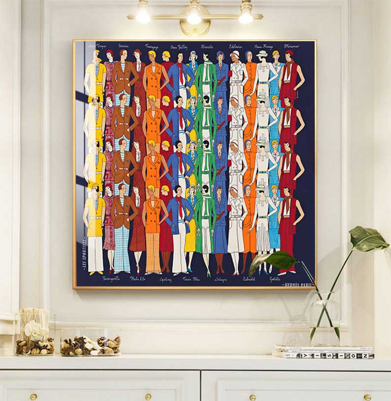 Modern Horses Canvas Painting  - مراجعة Home Decor Hermes وسعره