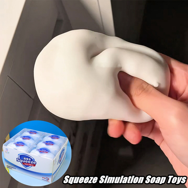 Soft Fake White Soap Squishy S - مراجعة Home Decor Mod وسعره