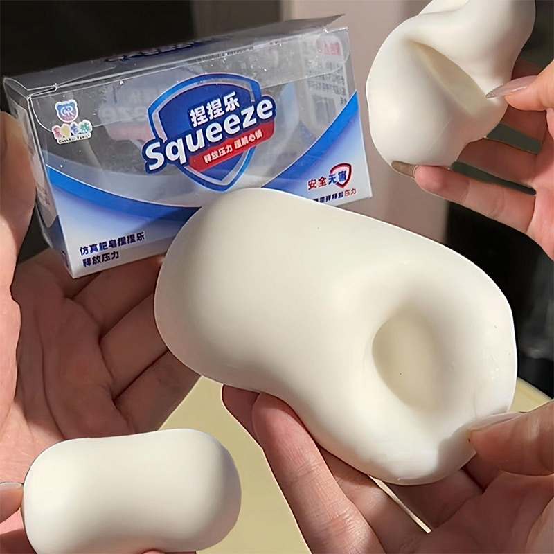 Soft Fake White Soap Squishy S - مراجعة Home Decor Mod وسعره