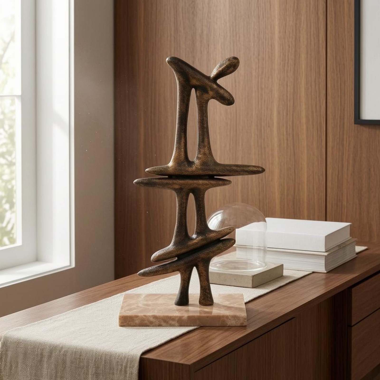 Resin Sculpture Ornament Abstr - مراجعة Abstract Sculpture Resin وسعره