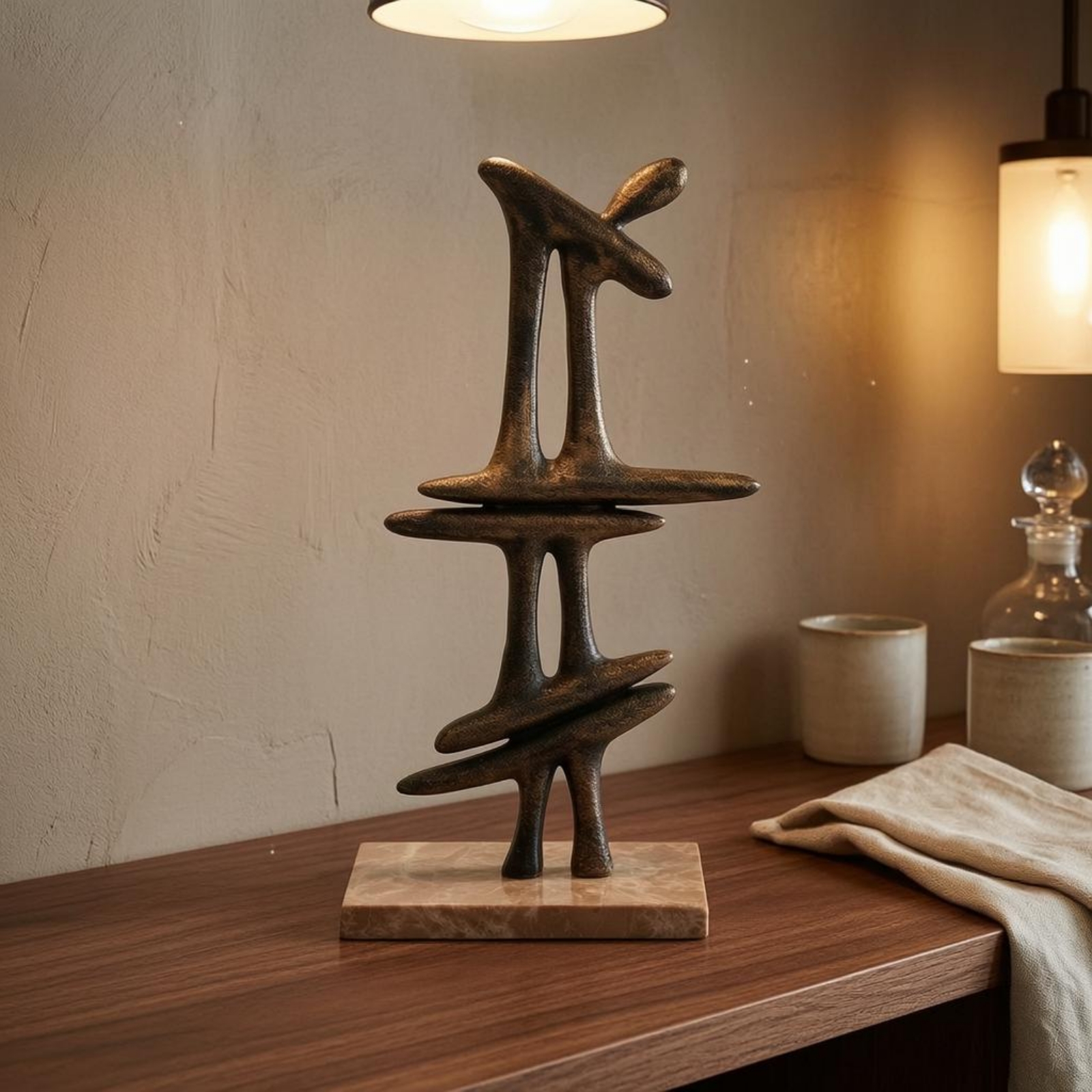 Resin Sculpture Ornament Abstr - مراجعة Abstract Sculpture Resin وسعره