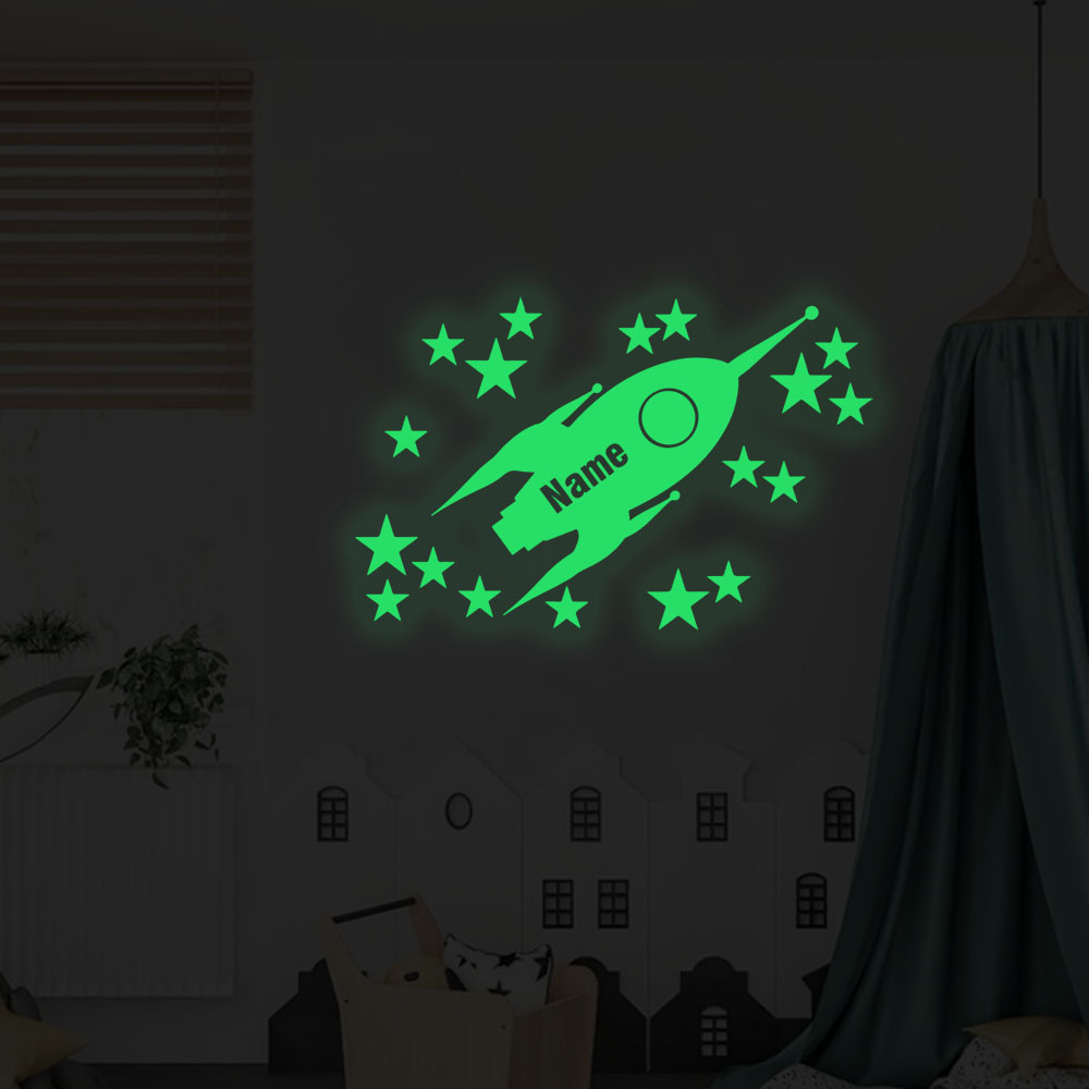 1pc Cartoon Rockets and stars  - مراجعة Home Decor Wallpaper وسعره