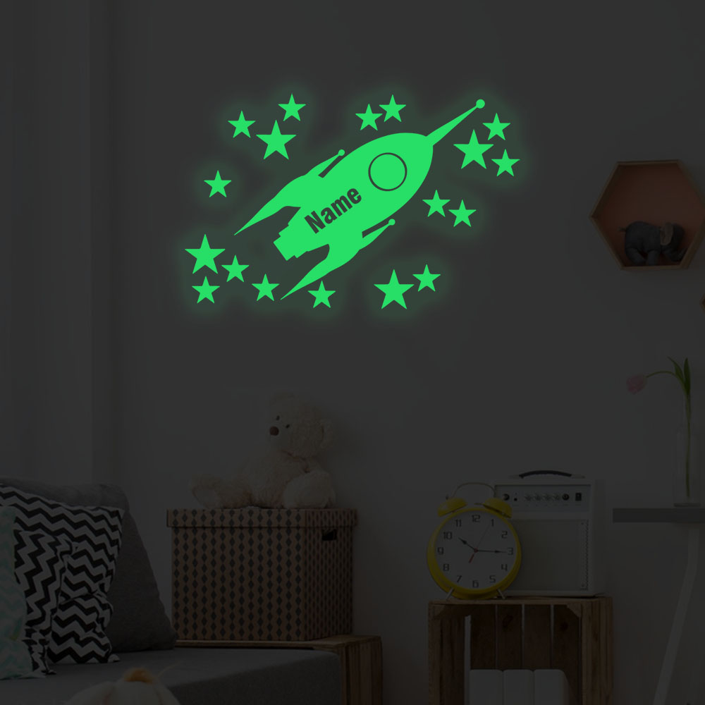 1pc Cartoon Rockets and stars  - مراجعة Home Decor Wallpaper وسعره